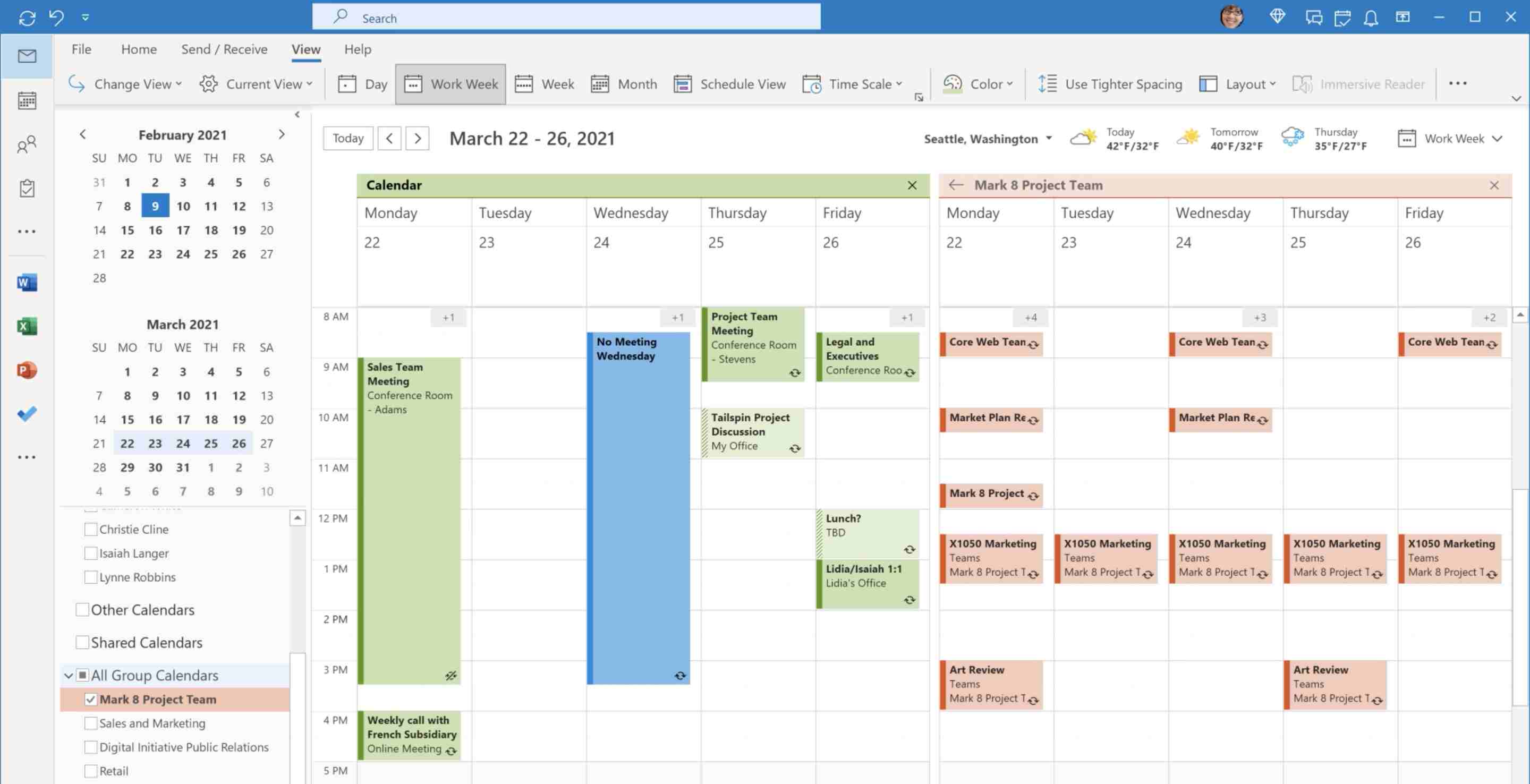 Outlook Calendar