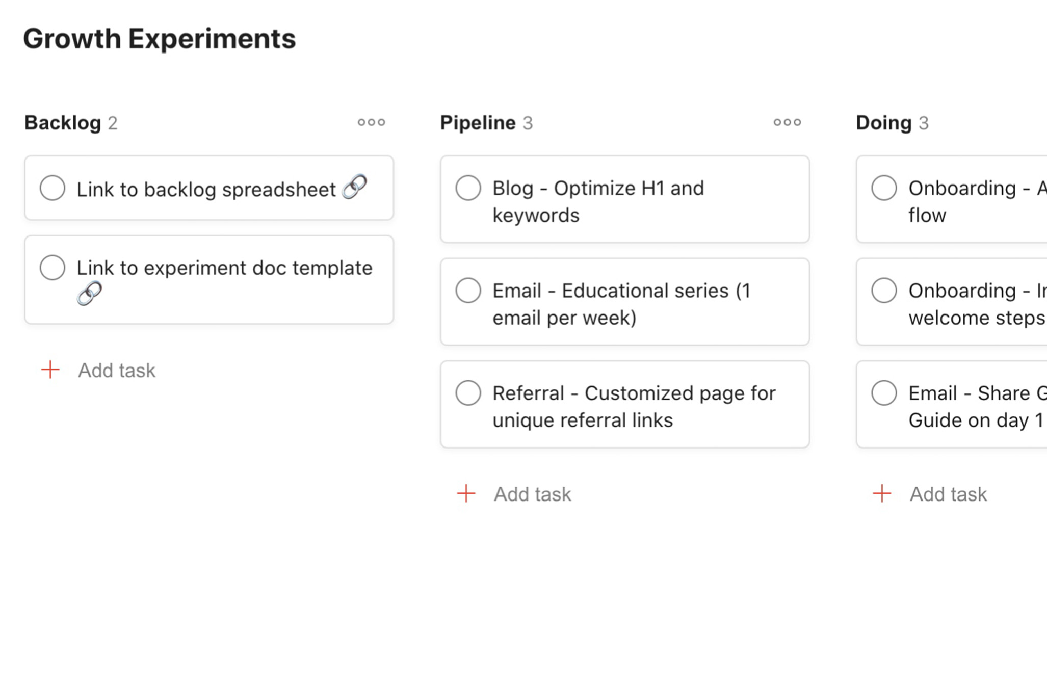 Interface de Todoist montrant des tâches.